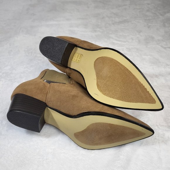 Cape Robbin Khaki Slip On Western Cut Out Side Bootie Boot - Picture 7 of 7